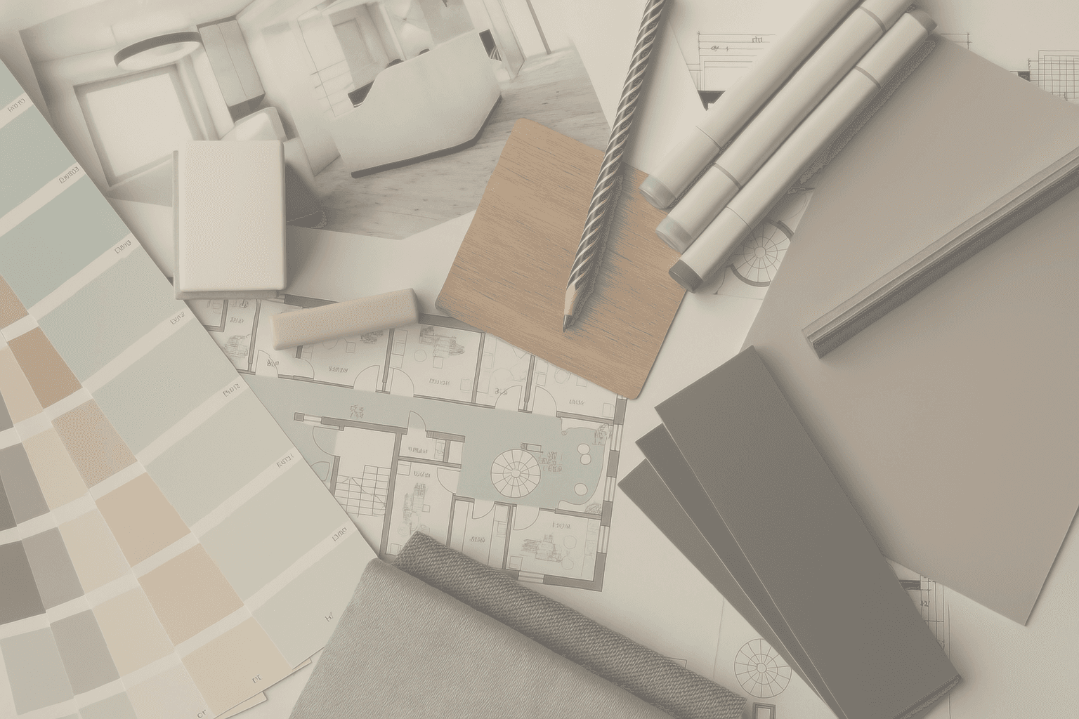 Selección de materiales, colores y planos para un diseño personalizado